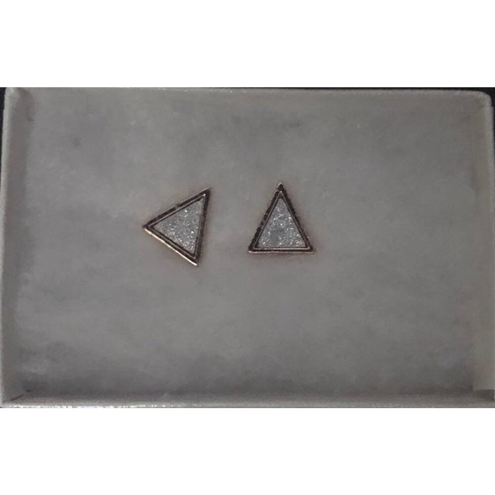 Shiny Triangle Earrings‎
